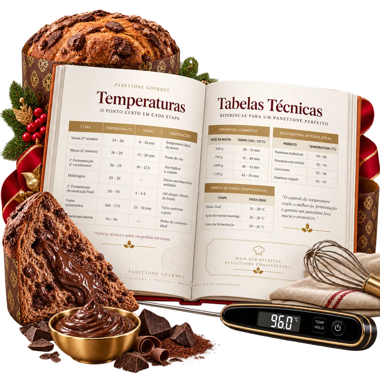Panettone Genuss Atelier™ – Temperaturen und Tabellen