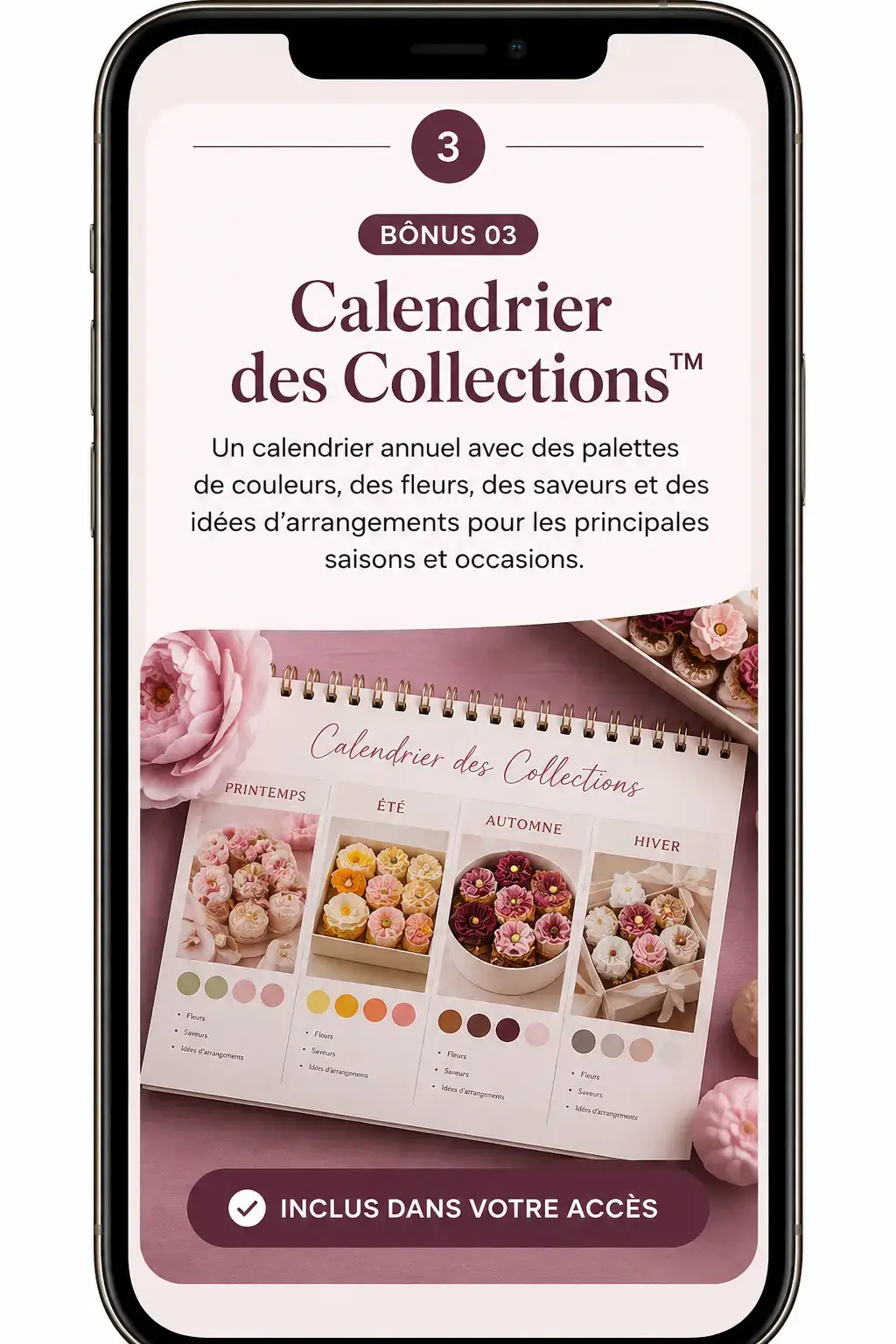 Bonus 3 — Calendrier des Collections™