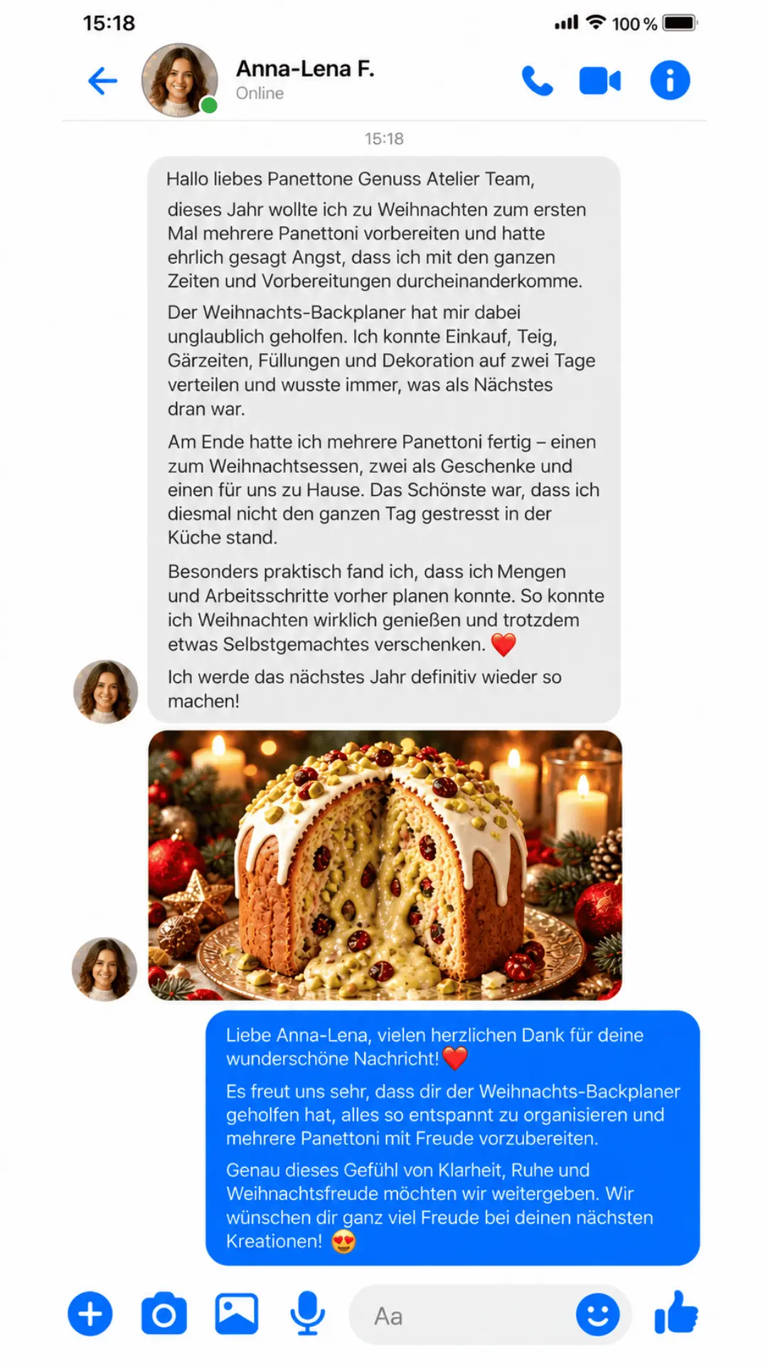 Rückmeldung zum Panettone Genuss Atelier™